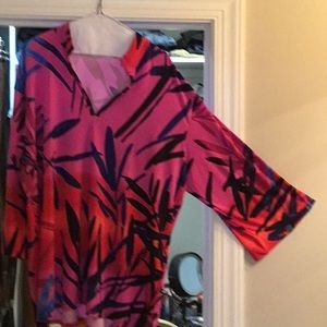 Natori flower print tunic